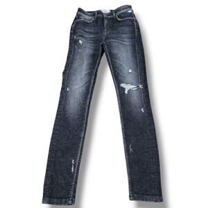 Doteks Design Room Jeans Size 2 26"x29" Women's Skinny Jeans Stretch Distressed